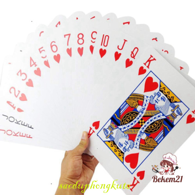 Bộ Bài Khổng lồ bài Tây Bài Poker kích thước lớn loại to | bekem21