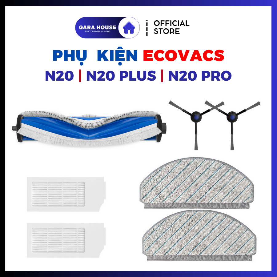 Phụ kiện Robot hút bụi Ecovacs N20 N20 Pro N20 Plus _ Phụ kiện thay thế .