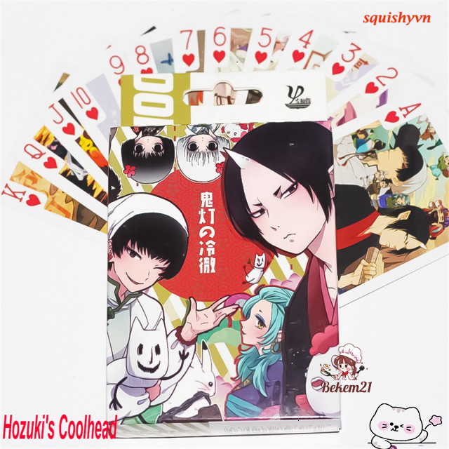 Bộ Bài Poker Hozuki's Coolhead In Hoạt Hình Dễ Thương Cho Học Sinh 52 lá thẻ bài