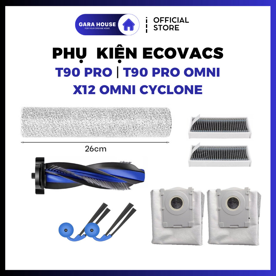 Phụ kiện Robot Ecovacs T90 Series T90 Pro T90 Pro Omni - Deebot X12 Omni Cyclone .