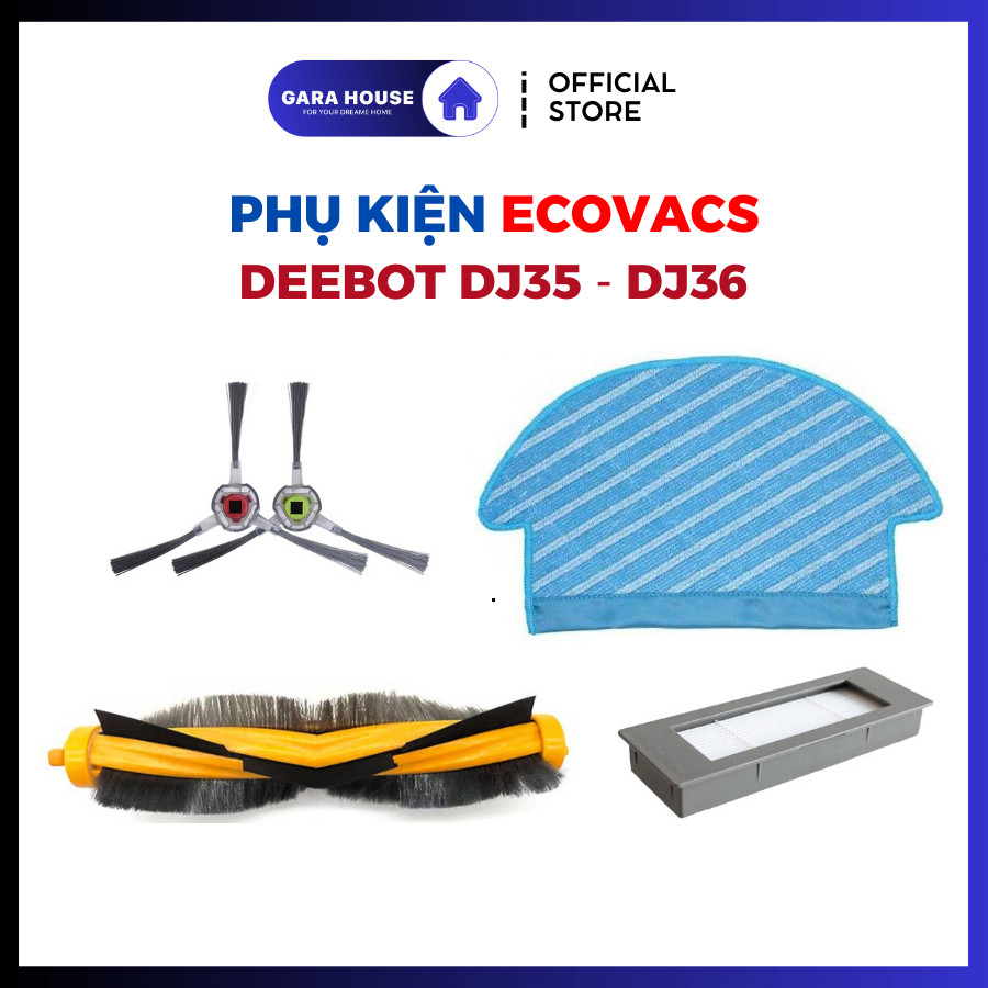 Phụ kiện robot hút bụi Ecovacs Deebot DJ35 DJ36 _ Phụ kiện thay thế .