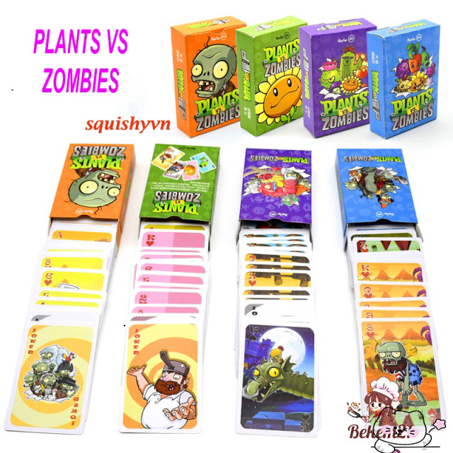 224 lá thẻ bài Plants vs zombie Bộ Nhân Vật Zombie Vs Plants - Mẫu Người Tuyết Rau Củ - 7998.3