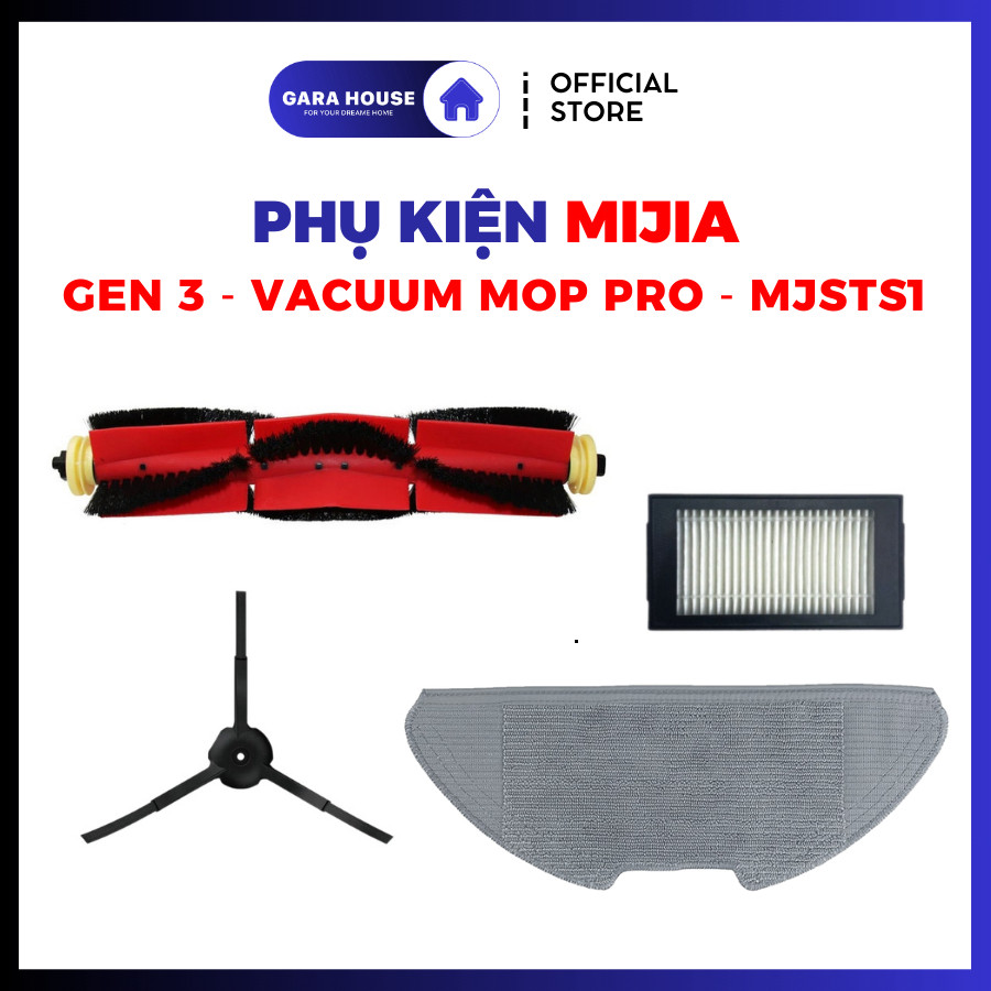 Phụ kiện Robot hút bụi Mijia Gen 3 MJSTS1 Vacuum Mop Pro _ Phụ kiện thay thế .