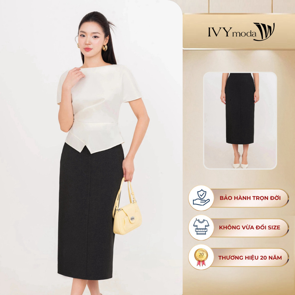 { Fashion aeon mall FLASH SALE }  [ IVY MODA XẢ XÓT SIZE ] Chân váy nữ dáng dài, chân váy bút chì dá
