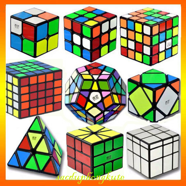 (có sẵn) Rubik 2x2, 3x3, 4x4, 5x5, Megaminx, Pyraminx, Skewb, Mirror, Square-1, Mastermorphix - Trọn