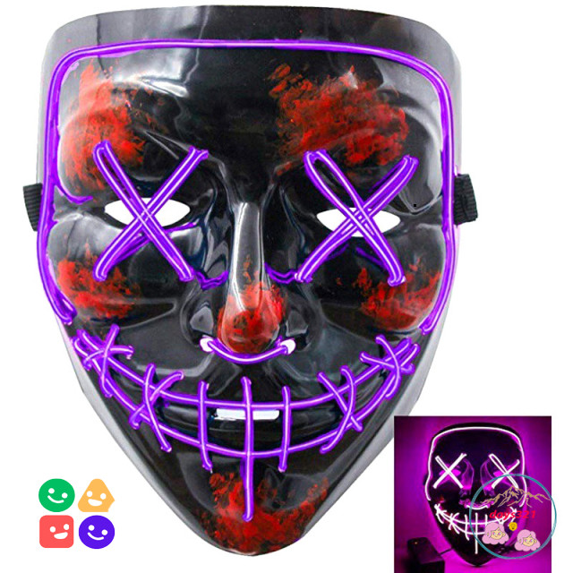 Đèn Led Mặt Nạ Hacker Anonymous Phát Sóng 7 Màu (Ignored source product title's "Thanh trừng", "Hóa 