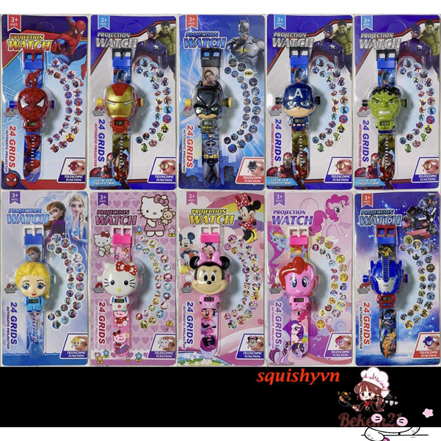 Đồng hồ chiếu hình hoạt hình Marshall Paw Patrol