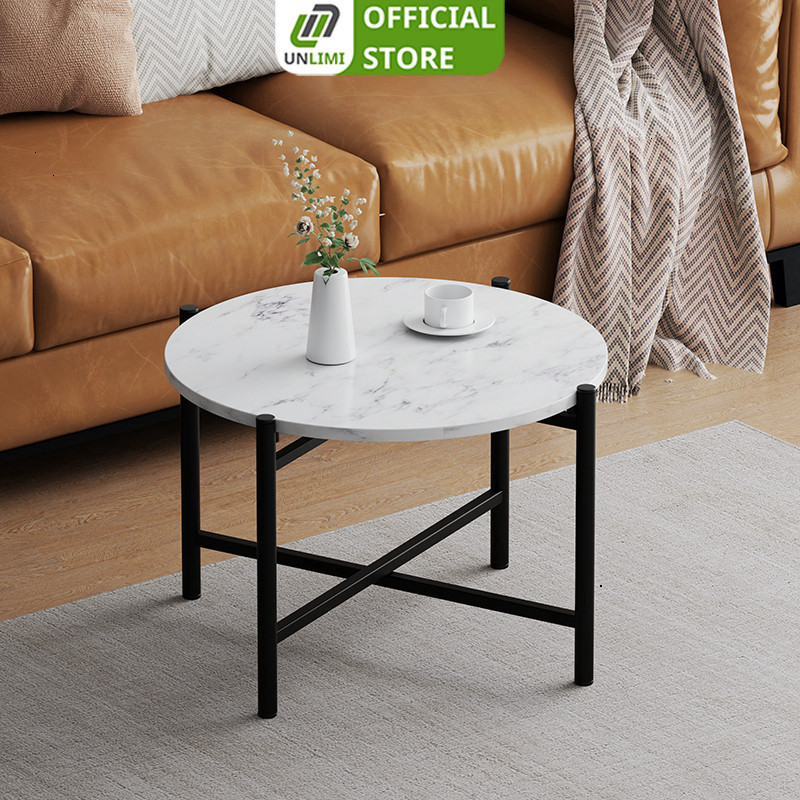 Bàn trà sofa 2 tầng UNLIMI, bàn phụ cạnh sofa phong cách hiện đại - GM15