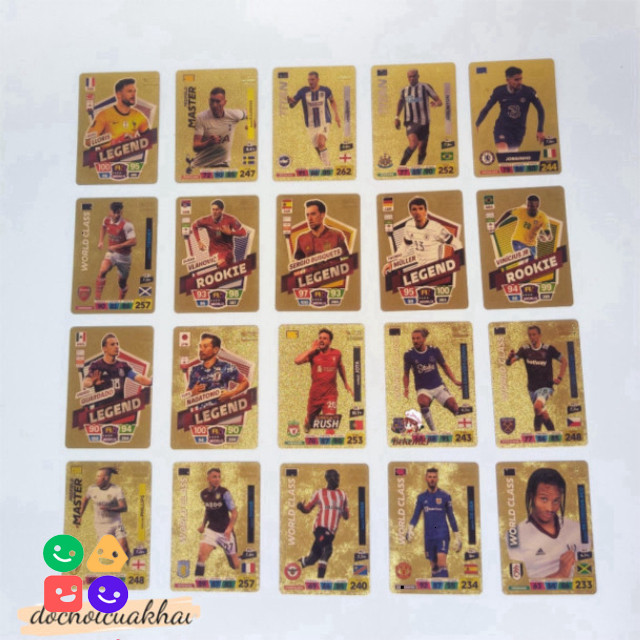 [Một thẻ ](41-->60) Thẻ cầu thủ bóng đá Poca Match Attax base nguyên seal mùa giải 2019-2020