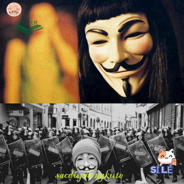 Nạ Đất Hacker Guy Fawkes - Tiệc Tùng Halloween Giấu Khả Năng