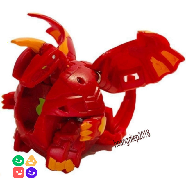 Vỉ Đồ Chơi Siêu Chiến Binh Bakugan Cao Cấp Bền Màu Đen Trắng Cho Bé Ăn Món