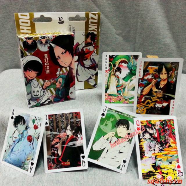 Bộ 52 lá Thẻ Bài poker Hozuki's Coolhead in hình anime manga gồm 54 lá in hình khác nhau (mẫu 1-50)