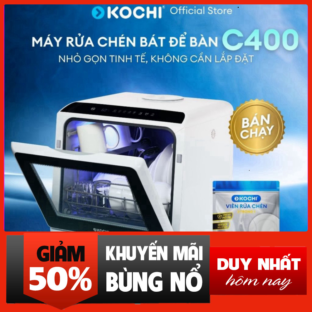 Nhắn shop đặt hàng  Máy Rửa Chén Đa Năng KOCHI 2.1L Ngăn Sấy Khử Trùng Tiết Kiệm Điện Nước .