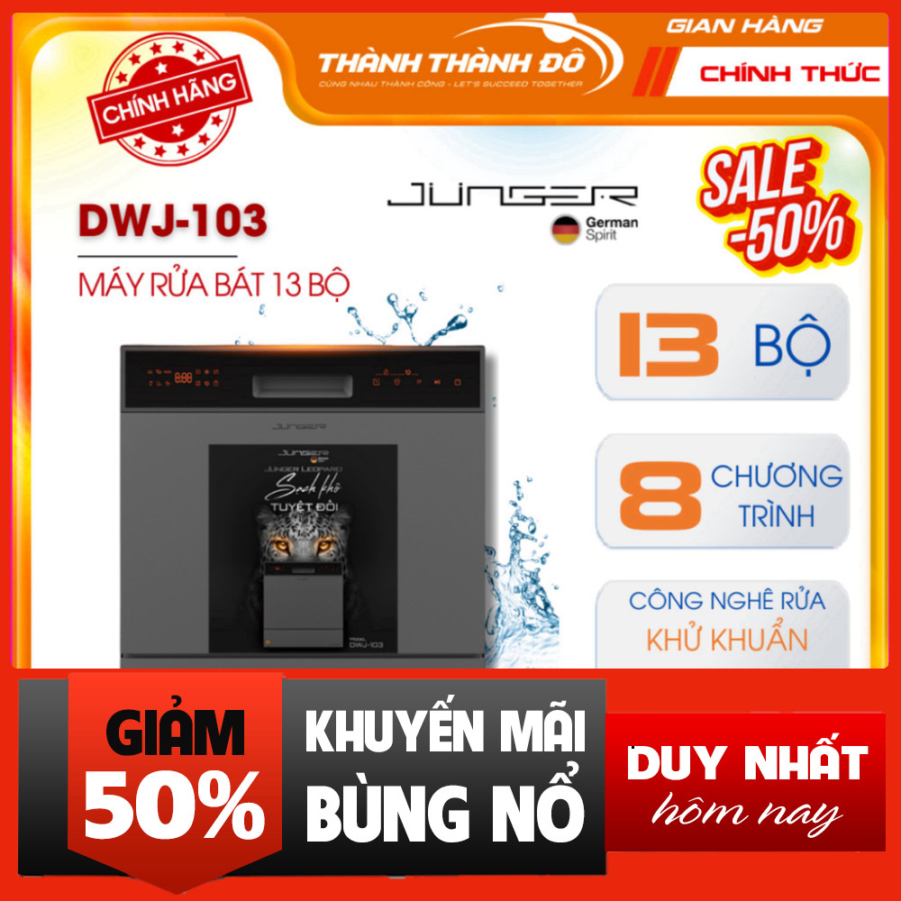Nhắn shop đặt hàng  Máy Rửa Bát Độc Lập Junger Leopard DWJ-103 DWJ-100 12 Bàn Tiệt Trùng Tia UV .