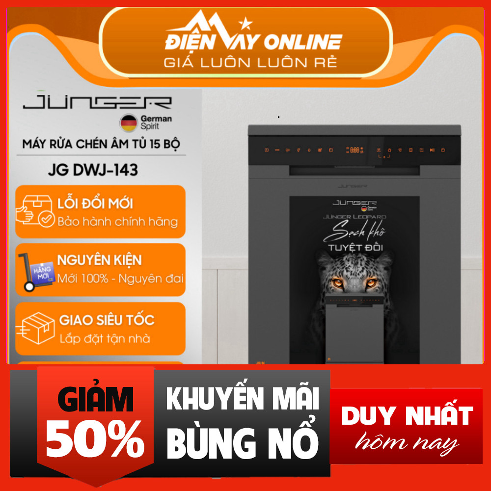 Nhắn shop đặt hàng  Máy Rửa Chén Bát 15 Bộ Công Nghệ AI Khử Khuẩn UV Junger Leopard .