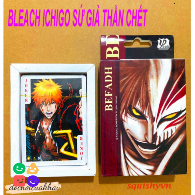 Thẻ Thần Chết Bleach ICHIGO 52 Lá Bài Poker Anime Manga Sứ Thần