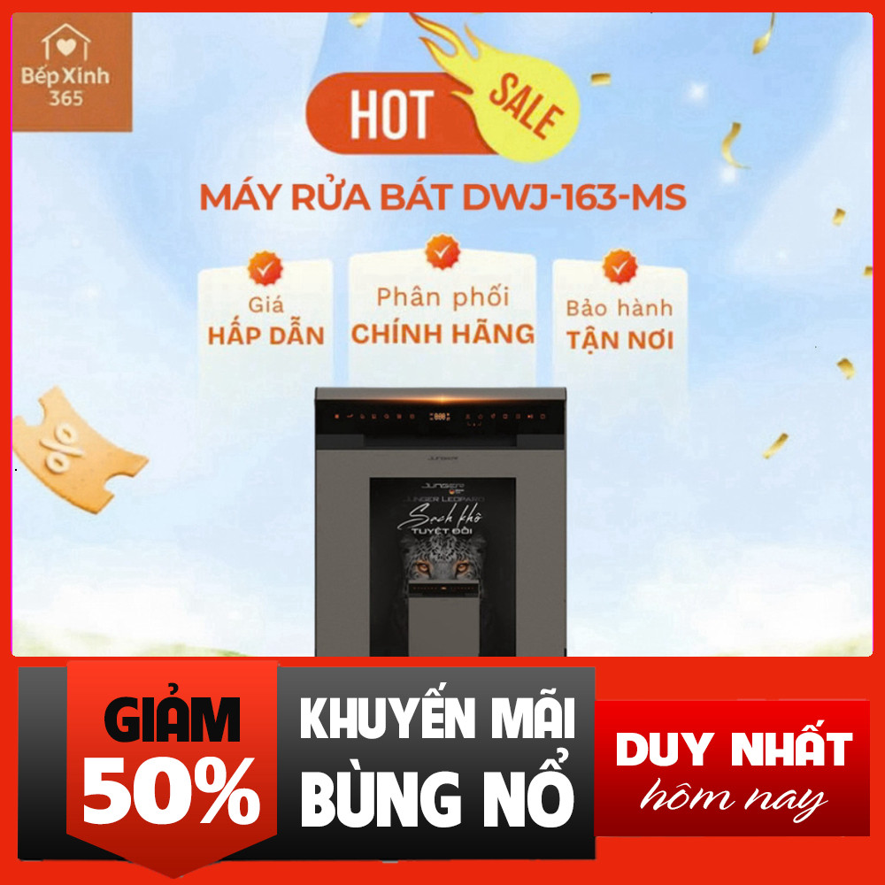 Nhắn shop đặt hàng  Máy Rửa Bát Chén Đa Năng Junger LEOPARD DWJ-163-MS Công Suất 1800W .
