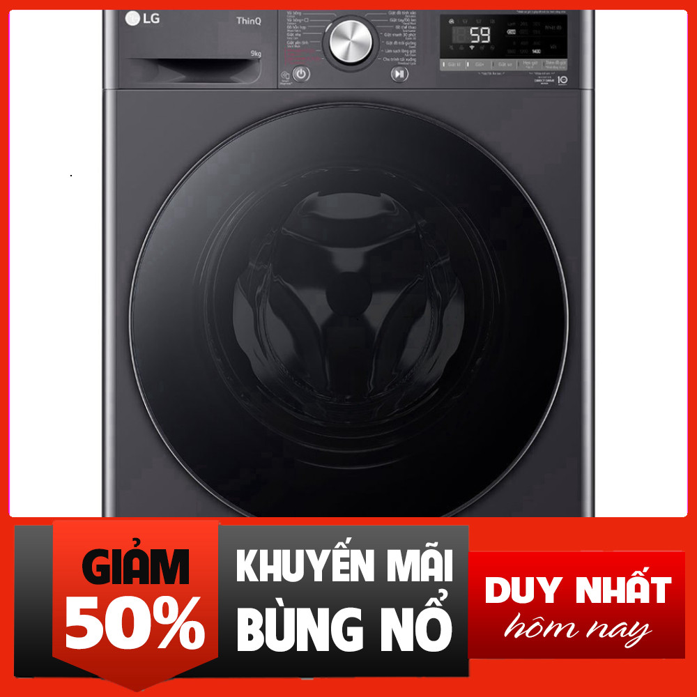 Nhắn shop đặt hàng  Máy Giặt LG 9kg AI DD FV1409S4M Xử Lý Sợi Vải Giảm Đục Bì .
