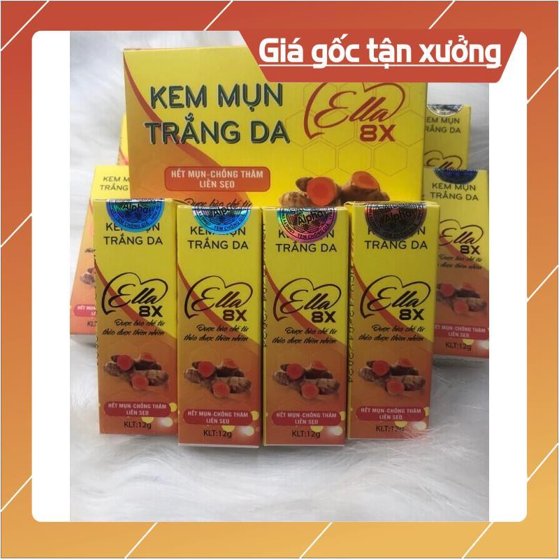 Kem mụn ella 8x chính hãng - tinh chất giảm mụn ẩn mụn đầu đen mờ thâm dưỡng trắng da