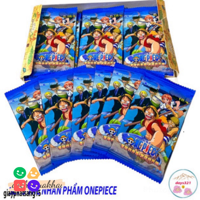 Bộ Thẻ One Piece 18 Thẻ Cực Đắt Hạng Cao Cấp Anime Nhiệt Hạt (Tên bộ thẻ: One Piece Pack Card, bộ th