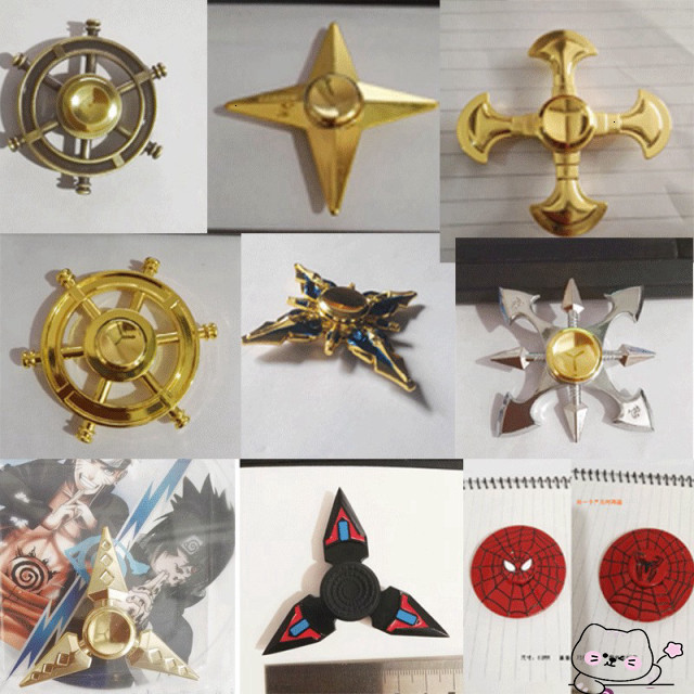 Con Quay Hand Fidget Spinner Kim Loại màu vàng loại đẹp- Con quay spinner
