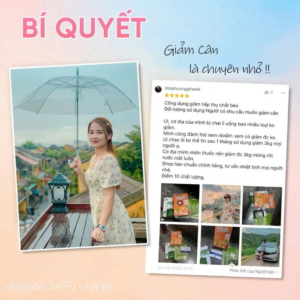 Siro Giảm Cân NIOLIM X2 Mẫu Mới giảm cân nhanh an toàn, giảm mỡ bụng hiệu quả hộp 15 ngày