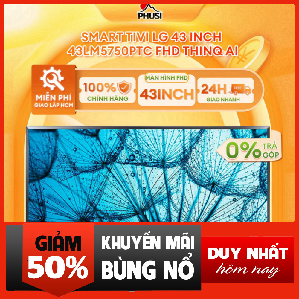 Nhắn shop đặt hàng  LG Tivi Led AI ThinQ 43LM5750PTC 43 Inch FHD Giao Lắp Miễn Phí .