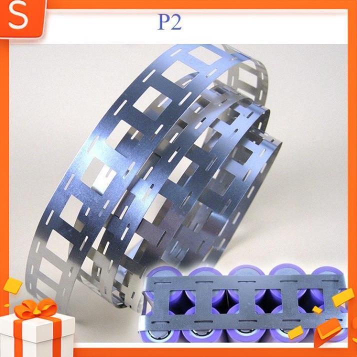 Kẽm đôi hàn cell pin 2 hàng 18650, 21700, 32140  0.15, 0.2mm, (1 mét) . -P2-Kho Pin Chính Hãng
