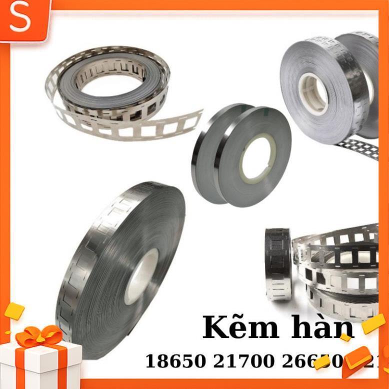 （0.5kg）Kẽm 0,2mm dùng cho hàn cell 18650 21700 26650 32140 nhiều phân loại -P2-Kho Pin Chính Hãng