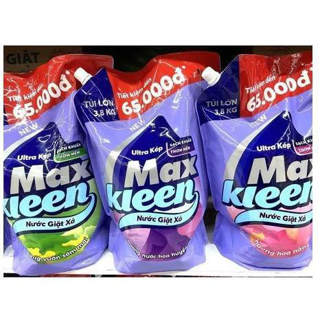 Nước Giặt Xả Maxkleen Túi 3.8Kg| TẠP HÓA ONLINE CHICHI