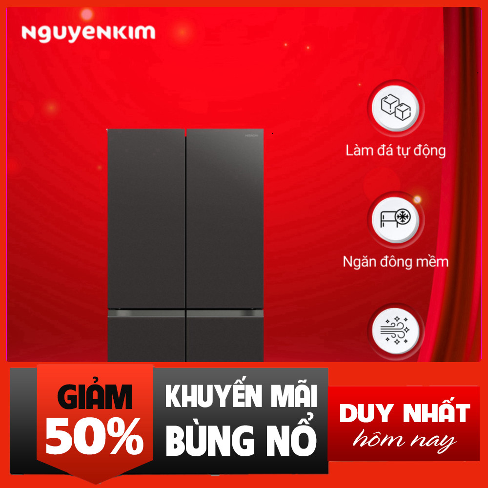 Nhắn shop đặt hàng  Tủ Lạnh Hitachi 4 Cánh Inverter 569L R-WB640PGV1 Chuyên Dụng Nhà Bếp .