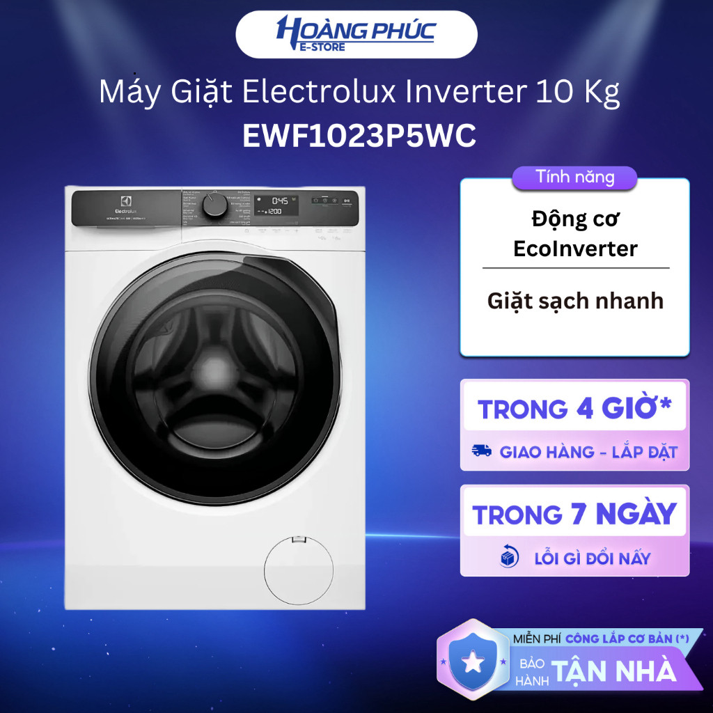EWF1023P5SC | Máy giặt Electrolux UltimateCare 500 Inverter 10 kg EWF1023P5SC / EWF1023P5WC {Toàn Qu