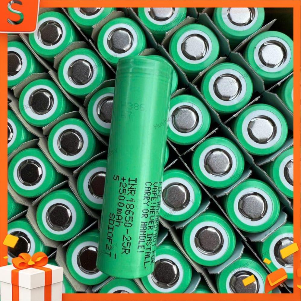 18650 SamSung 25r Mới 100% (INR18650-25R), Dung lượng 2500mAh, Xả Max 30a