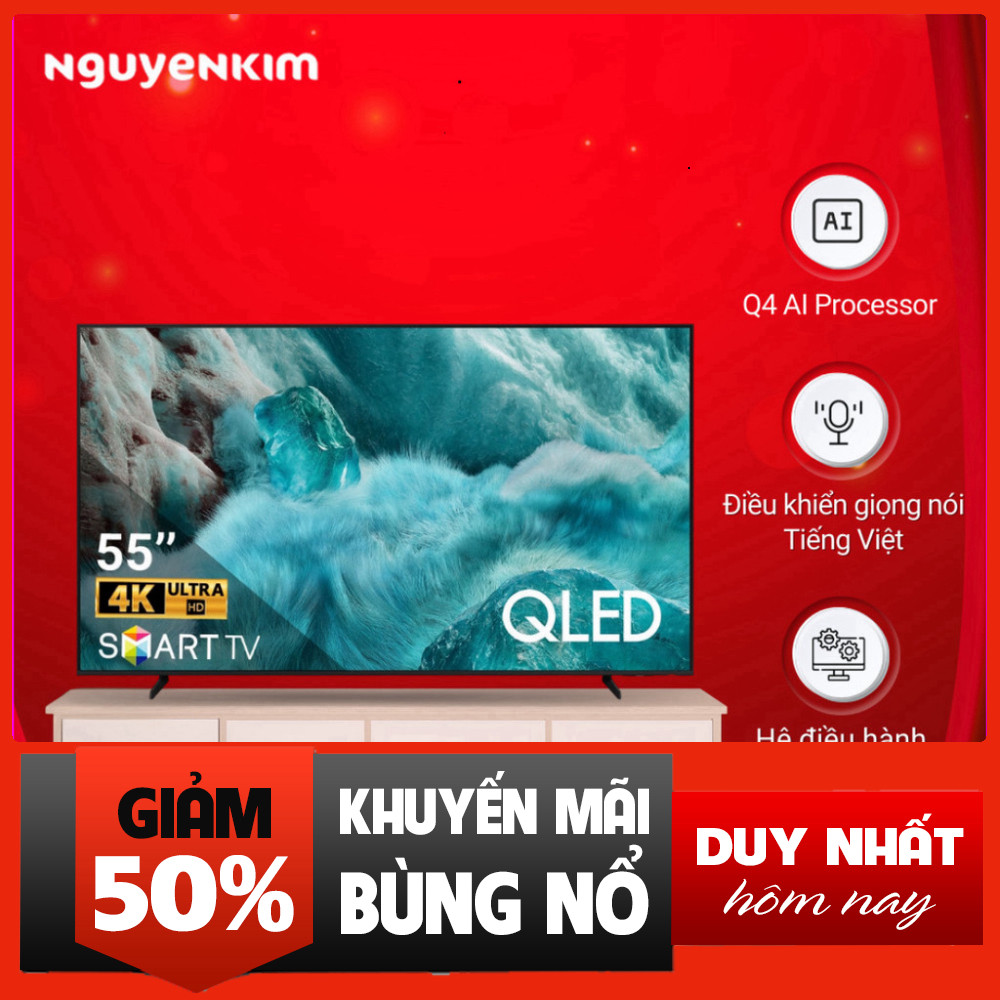 Nhắn shop đặt hàng  Tivi 4K QLED Samsung Smart 55 inch Mới Tivi 4K QLED Samsung Smart 55 inch Mới De