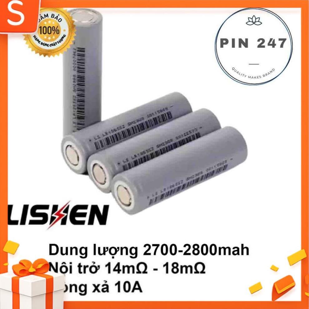 Phụ kiện cell pin 18650 lishen xám 2700, 2800 mah xả 10A (hàng mới , chính hãng)