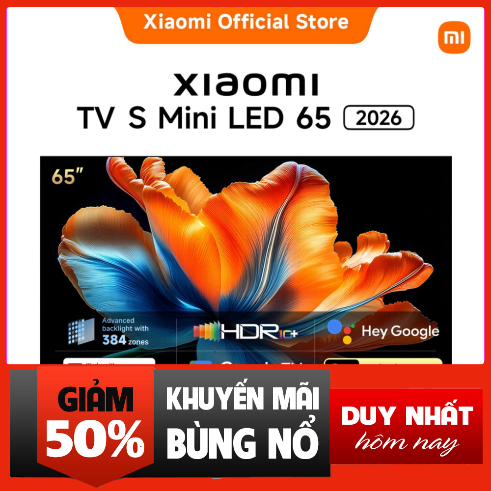 Nhắn shop đặt hàng  Tivi Xiaomi LED 4K 65" Vùng QD-Mini LED Độ Tương Phản Cao Chất Lượng Tivi Xiaomi