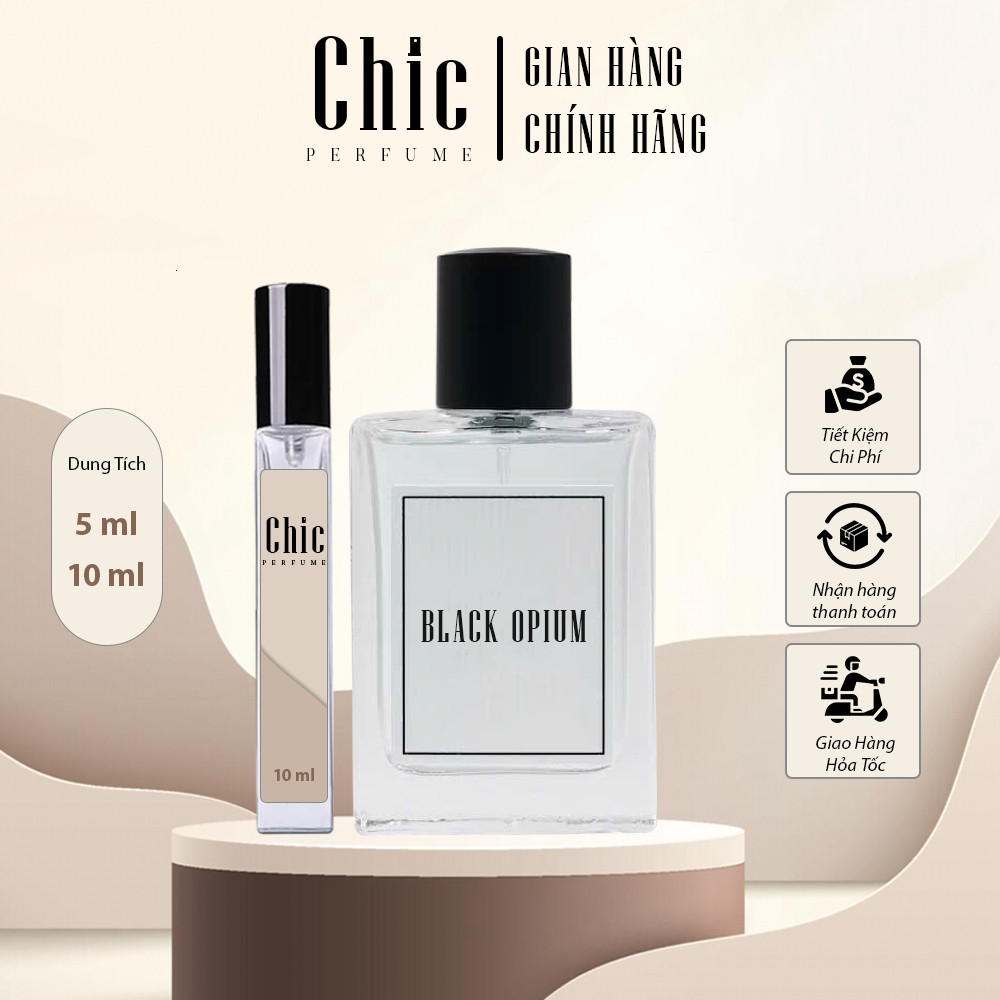 Nước Hoa Nữ Chic Perfume Black Opium EDP quyến rũ, sang trọng