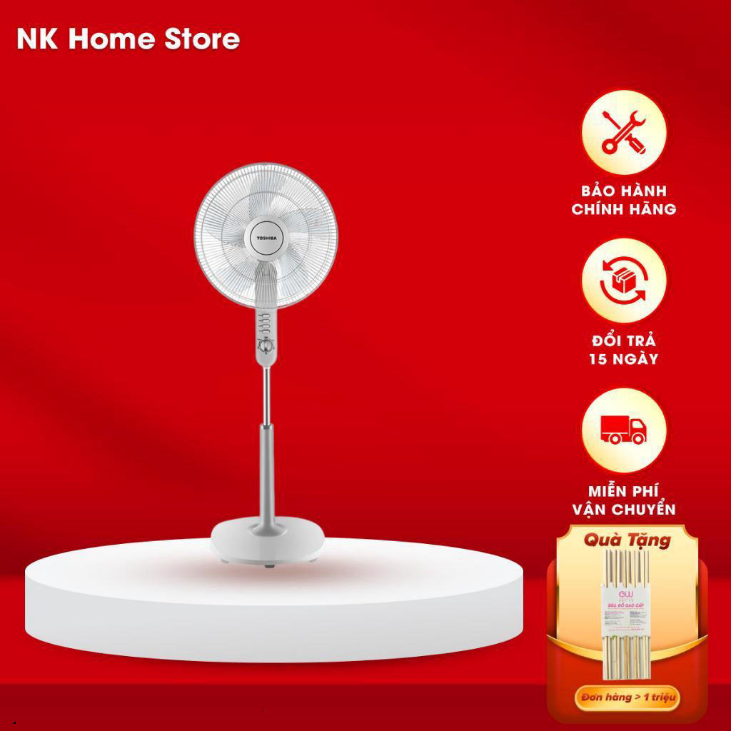 CH  Quạt đứng Toshiba 5 cánh 50W F-LSA10(H)VN/ F-LSA10(K)VN - 3 mức gió - Bảo hành 12 tháng ]