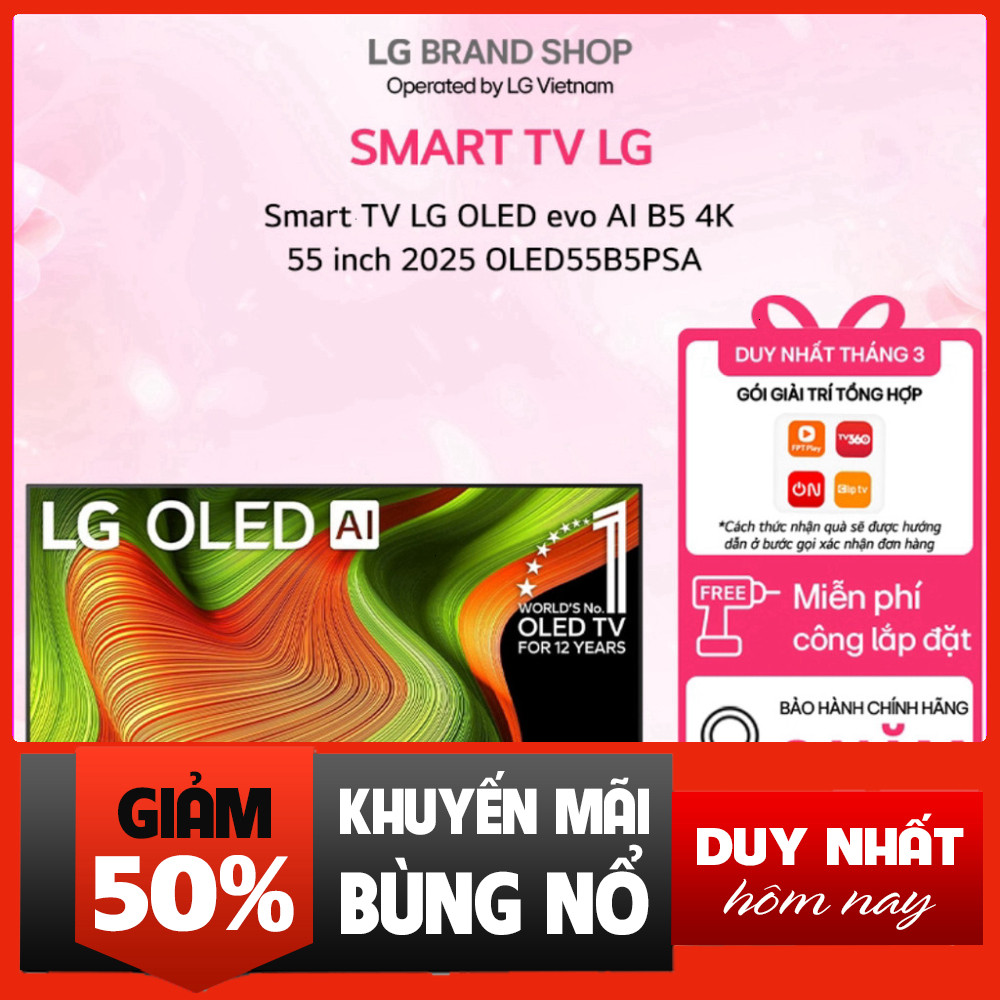 Nhắn shop đặt hàng  OLED55B5PSA - Smart Tivi Cỡ Khác 4K 55 inch Đầy Đủ Công Năng OLED B5 .