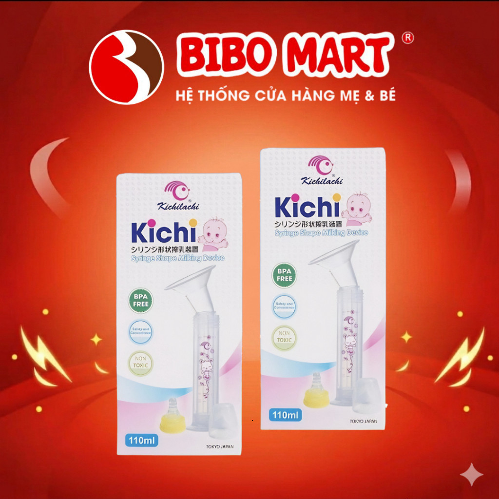 Máy Hút Sữa Xilanh KICHI 100ml Cầm Tay Cho Mẹ An Toàn