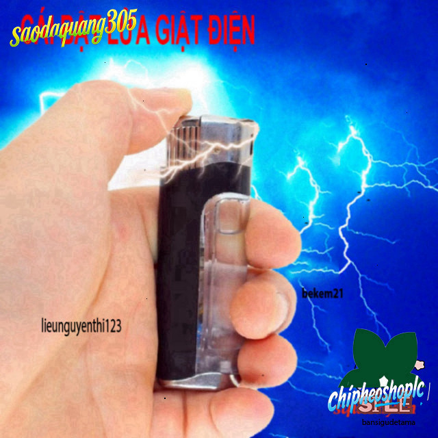 Cú Giật Bút Độc Lạ Bật Lửa Điện Công Cụ Shock Hài Hước