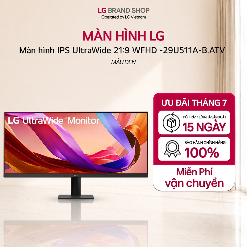 (CH) [Chỉ giao miền Nam/Bắc] 29U511A-B.ATV -Màn hình gaming IPS UltraWide 21:9 WFHD (2560x1080) 29in