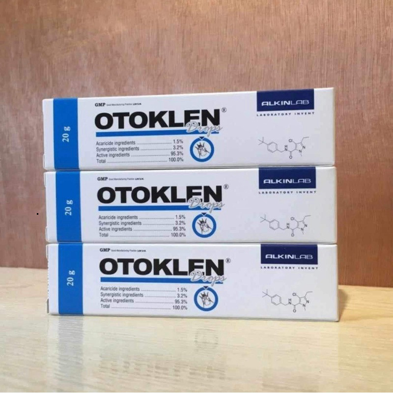 Otoklen Alkin - Nhỏ rận tai cho Chó Mèo
