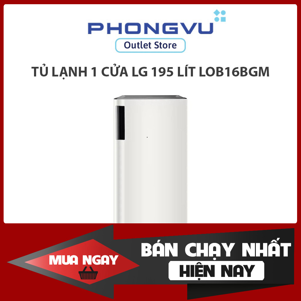 Tủ lạnh 1 cửa LG 195 lít LOB16BGM - Bảo hành 24 tháng