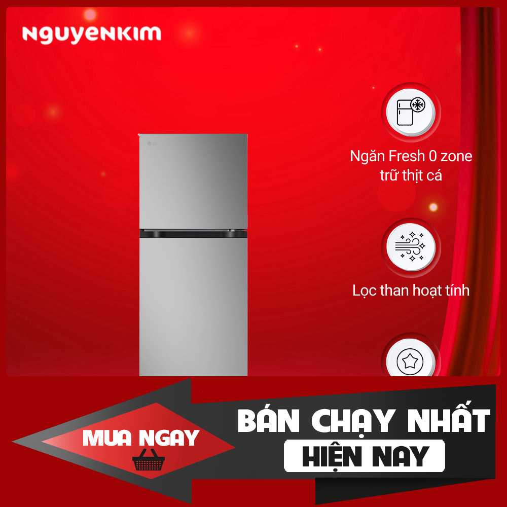 Tủ Lạnh LG Inverter 266L LTB26SVM Đầm Lạnh Chillin' Tận 24H Preserves brand, model, and numeric spec