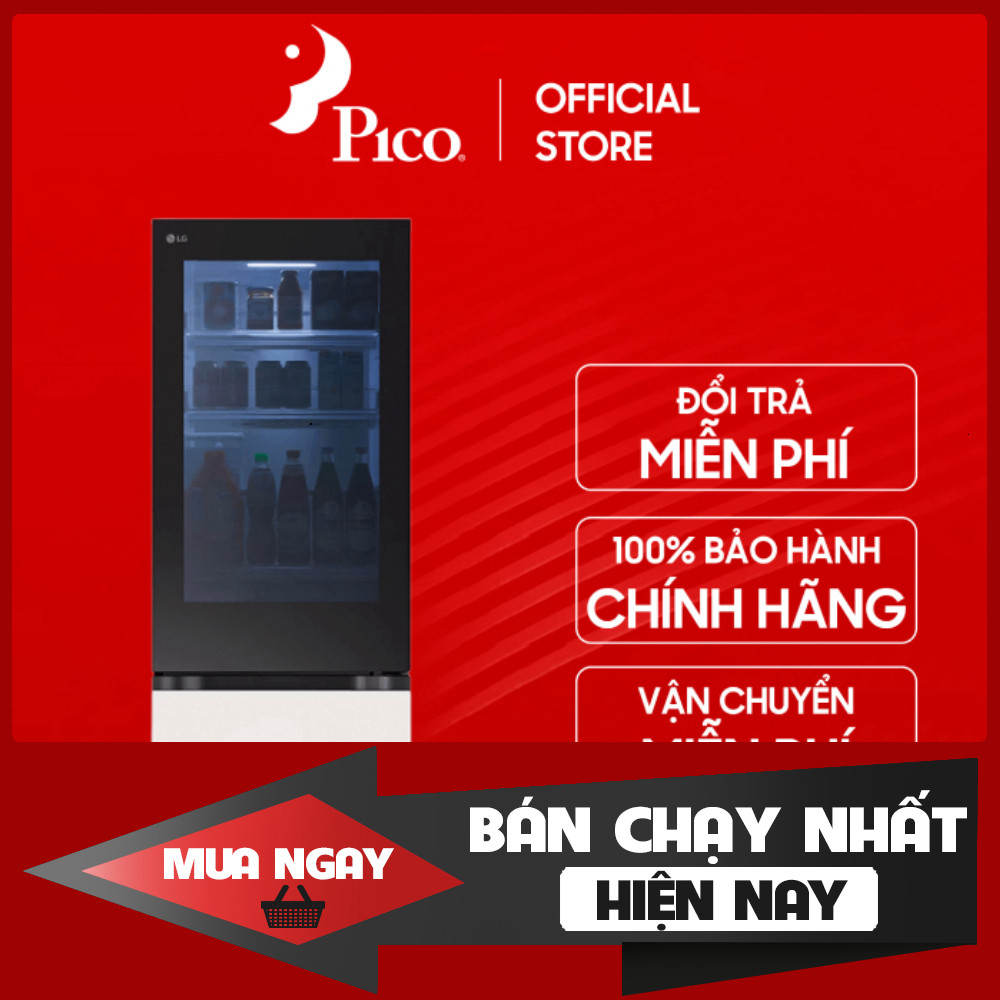 Tủ Lạnh LG Inverter 340L LBB33BGMAI Màu Trắng Bảo Đảm Mềm Điện Hướng Sáng Lấy Xe.