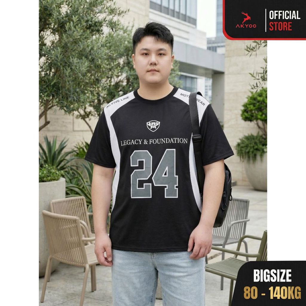 Áo thun nam big size Akyoo từ 80kg - 140kg - Chất Cotton Cao Cấp Thấm Hút Tốt - AT D SO