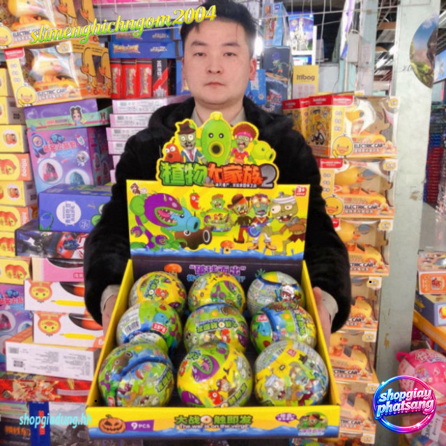 Trứng công cụ giải trí Tranh trí nhà cho Bé 3-7 tuổi Tích hợp với trò chơi Plants Vs Zombies