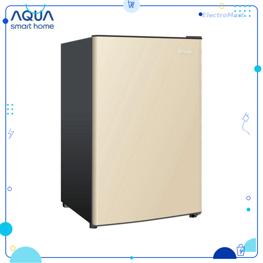 AQR-D100FA(GG) - Tủ lạnh mini Aqua 90 lít màu be chính hãng