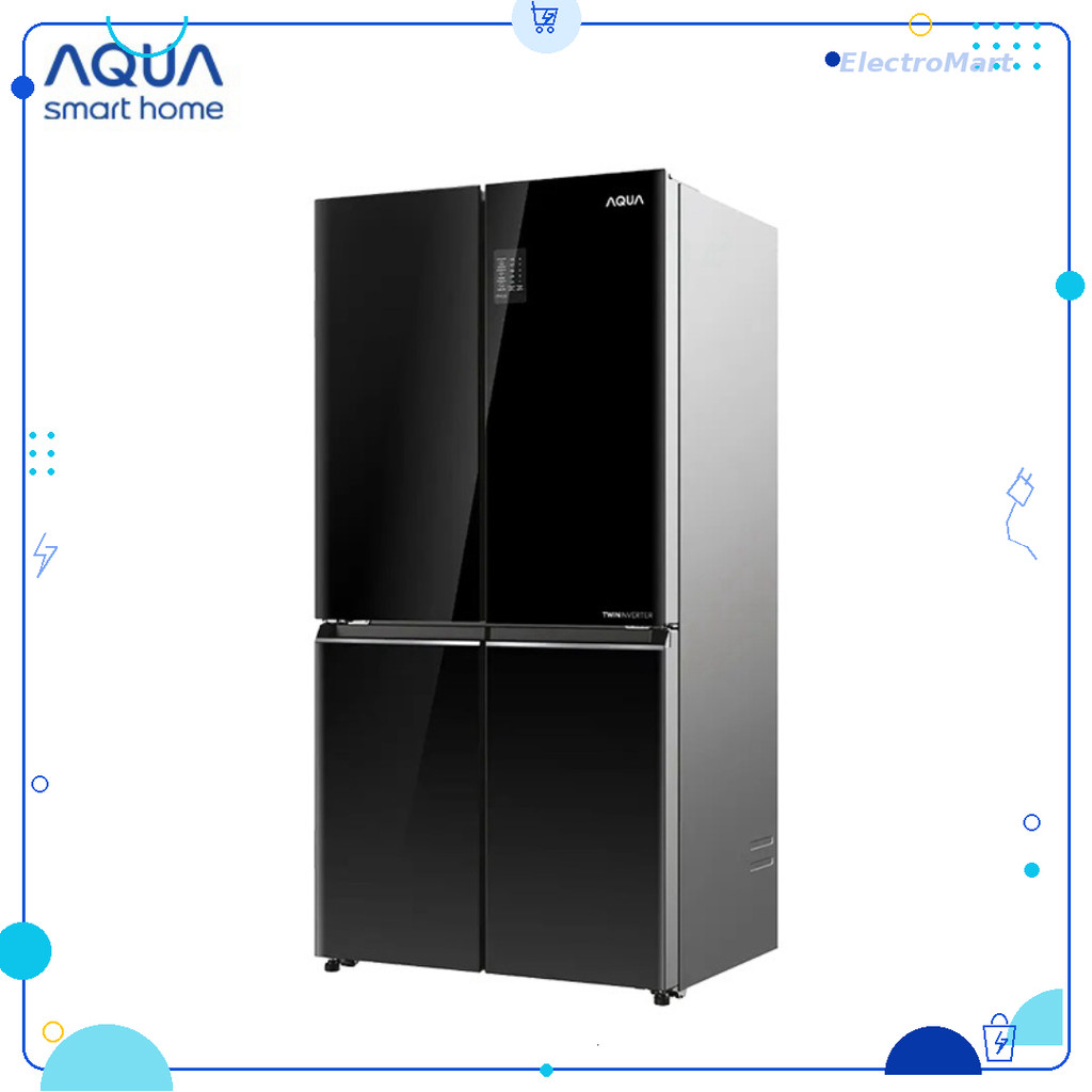 AQR-M536XA(GB) - Tủ lạnh Aqua Inverter 469 lít Multi Door chính hãng